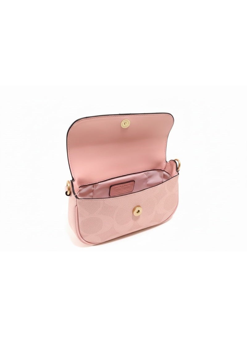 coachoutlet Coach Signature Crossbody Bag in Pink with Gold-Tone Hardware - Image 2